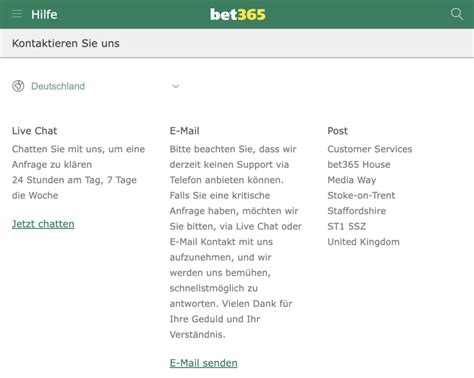 bet365 kundenservice.